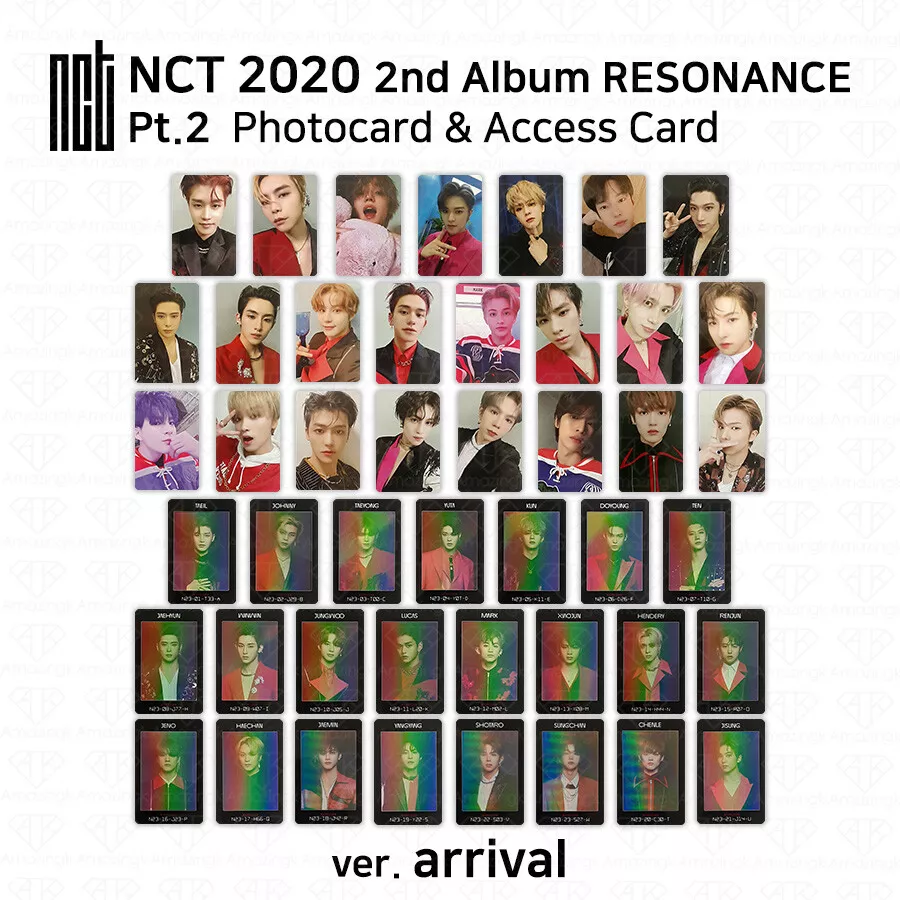 NCT 2020 2nd Album Resonance Pt.2 Photocard Access Card Arrival Ver. K-POP KPOP