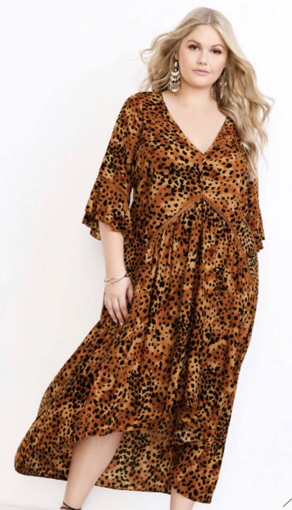 Size 20 leopard print dress store