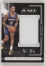 2019-20 Panini Noir Rookie Jumbo Material 49/99 Nickeil Alexander-Walker 1h1