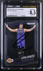Luka Doncic Signed Prizm Black Card JSA 10 CGC 8.5 LA Lakers Uni Auto Autograph