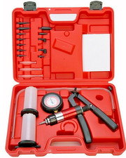 Kit pompa a vuoto manuale per cambio spurgo olio freni auto moto 2 vasetti
