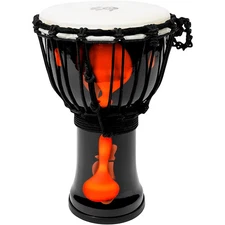 X8 Drums Lava Lamp Djembe, 7 in. Orange Multi Fade