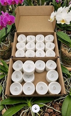 24 LED Teelicht-Kerzen mit Timer, Warmweiß