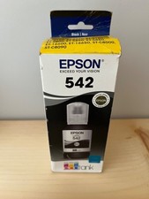 Epson EcoTank Ink Cartridge Black 542 New in Unopened Box Expires 9/26
