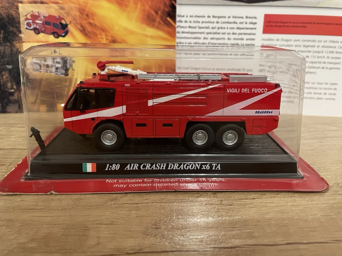 DEL PRADO CAMION POMPIERS IVECO AIR CRASH DRAGON 6X6 TA 1/80 HO no box EUR 14,99 - FR