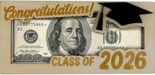 Graduation Money Holder Money Holder for Cash Gifts Graduation Class of 2026 G