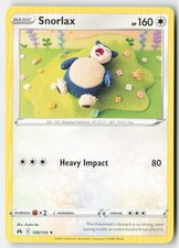 Snorlax 109/159 Rare MP Regular - Crown Zenith on eBay