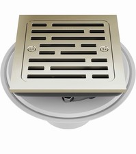 Delta Faucet 4 Inch Tile-In Square Shower Floor Drain Polished Nickel, Shower