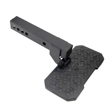 Go Rhino Universal Mild Steel Textured Black Bumper Step for 2" Hitch Receiver