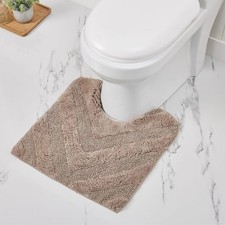 Better Trends 3 Piece Bathroom Rug Set 100 Cotton Non-Slip Washable Bath Mat