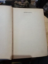 Grand Hotel by Vicki Baum (1931, Hardcover) Vintage RARE