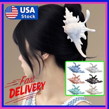 Ocean Conch Hair Clip Crab Sea Shell Korean Large Hair Claw Hairpins Stylish US