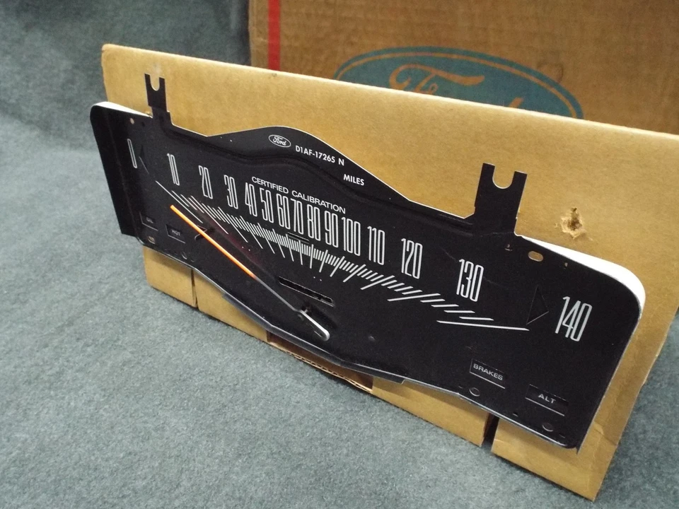 Nuevo de Lote Antiguo Medidor de Velocímetro Policía 1971-1972 Ford Galaxie/LTD/Country Squire/Personalizado 71 Foto 3 de 4