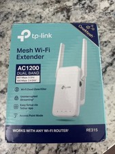 TP-Link RE315 Mesh Wi-Fi Range Extender AC1200 Dual-Band Wireless Open Box-No B