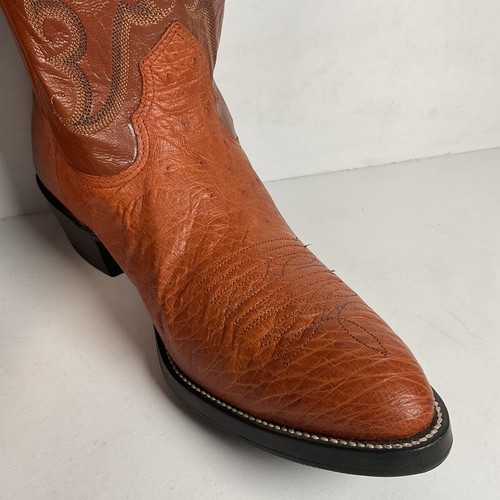 Nocona Smooth Ostrich Cowboy Boots | USA Made | Exotic | Men’s 10.5 C - Picture 16 of 23