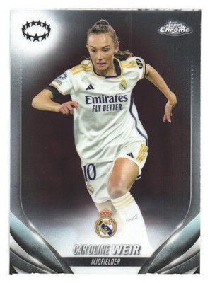 2023-24 Topps Chrome Women's UCL Real Madrid Caroline Weir