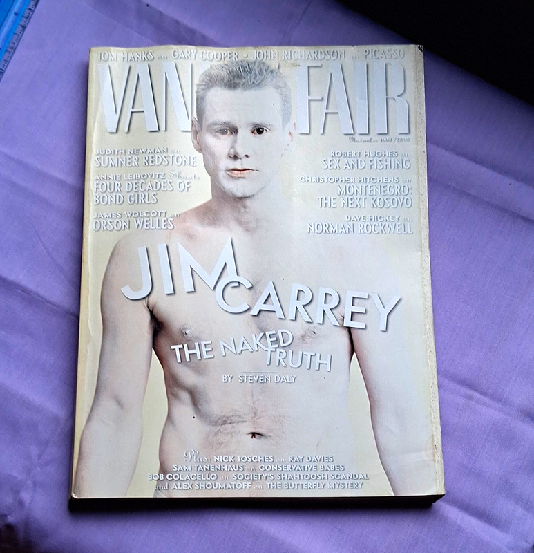 Vanity Fair Nov 1999 Illustrated Celebrity Lifestyle Issue Jim Carrey Cover