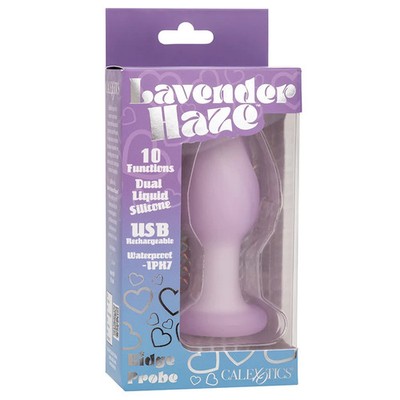 CalExotics | Lavender Haze Ridge Probe | Silicone Anal Vibrator | 3.75 in