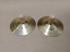Pair Hand Cymbal with Handle 3.5 Inch Clash-Cymbals Precussion Instrument Toy