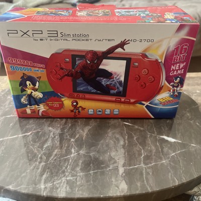 PXP3  Slim Station Handheld Portable Console w (2.7 Inch, 16 Bit, RED)