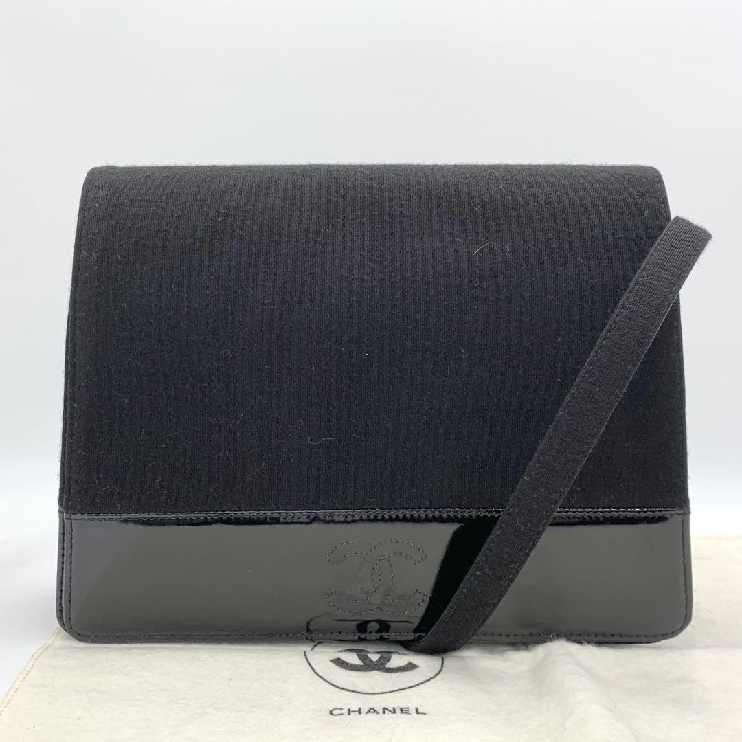 Chanel One-Shoulder Cotton Jersey Enamel Used From Japan