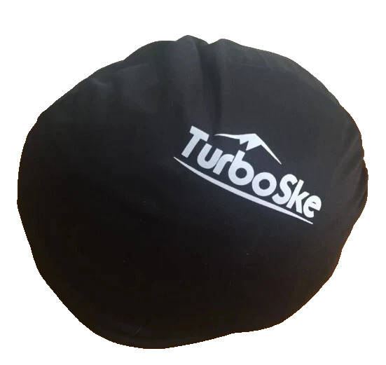 TurboSke Snowboard Ski Helmet Black Green Matte Finish Sz L 58-61 cm 