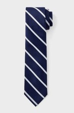 Goodfellow Co Necktie 3" wide Navy Gray Stripe