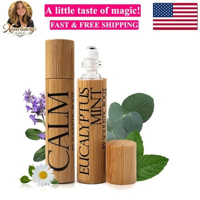 Calm Essential Oil   Chamomile & Clary Sage + Breathe Eucalyptus & Peppermint...