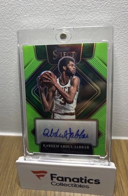 2021-22 Panini Select Auto Kareem Abdul-Jabbar #SG-KAJ Neon Green /99 - CLEAN 🔥