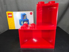 RARE LEGO Display! 2 Piece Brick Shelf Set 12X6  & 6X6 Red NEW IN BOX #4117
