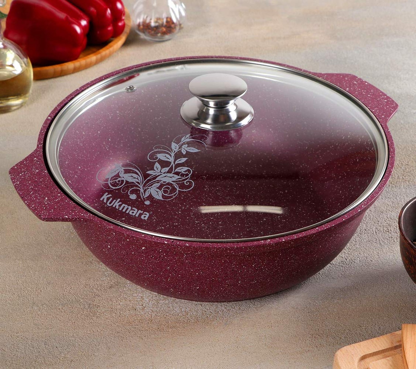 Cooking Pot Aluminum Dutch Oven Pot with Glass Lid 135.26 oz. (4 L) (mystery)...