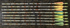 Easton XX75 2314 Camo Hunter Super Lite Aluminum Arrows Qty 8 - Used