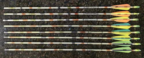 Easton XX75 2314 Camo Hunter Super Lite Aluminum Arrows Qty 8 - Used