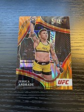 2022 Panini Select UFC #203 Jessica Andrade Orange Flash Prizms