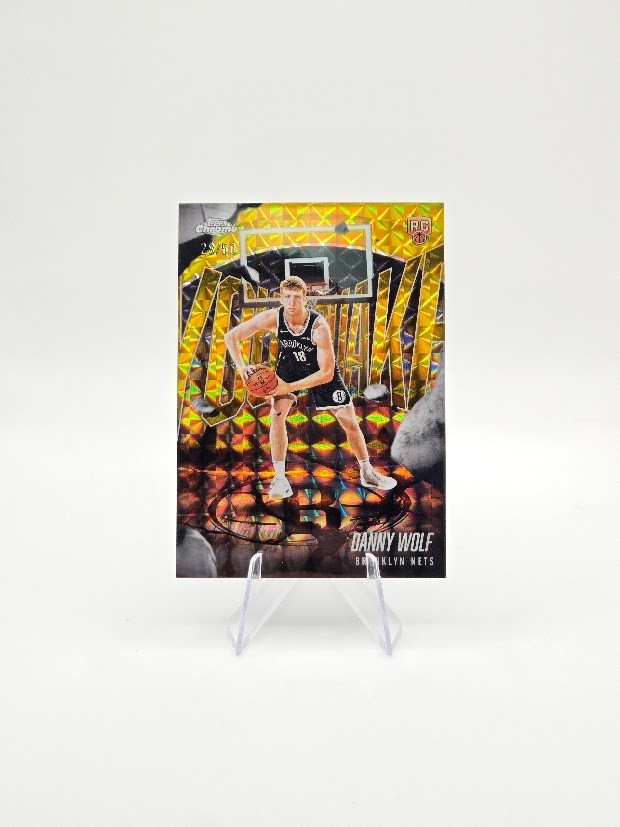 Danny Wolf 2025-26 Topps Chrome RC Youthquake Gold SP /50 #YQ-8 Nets