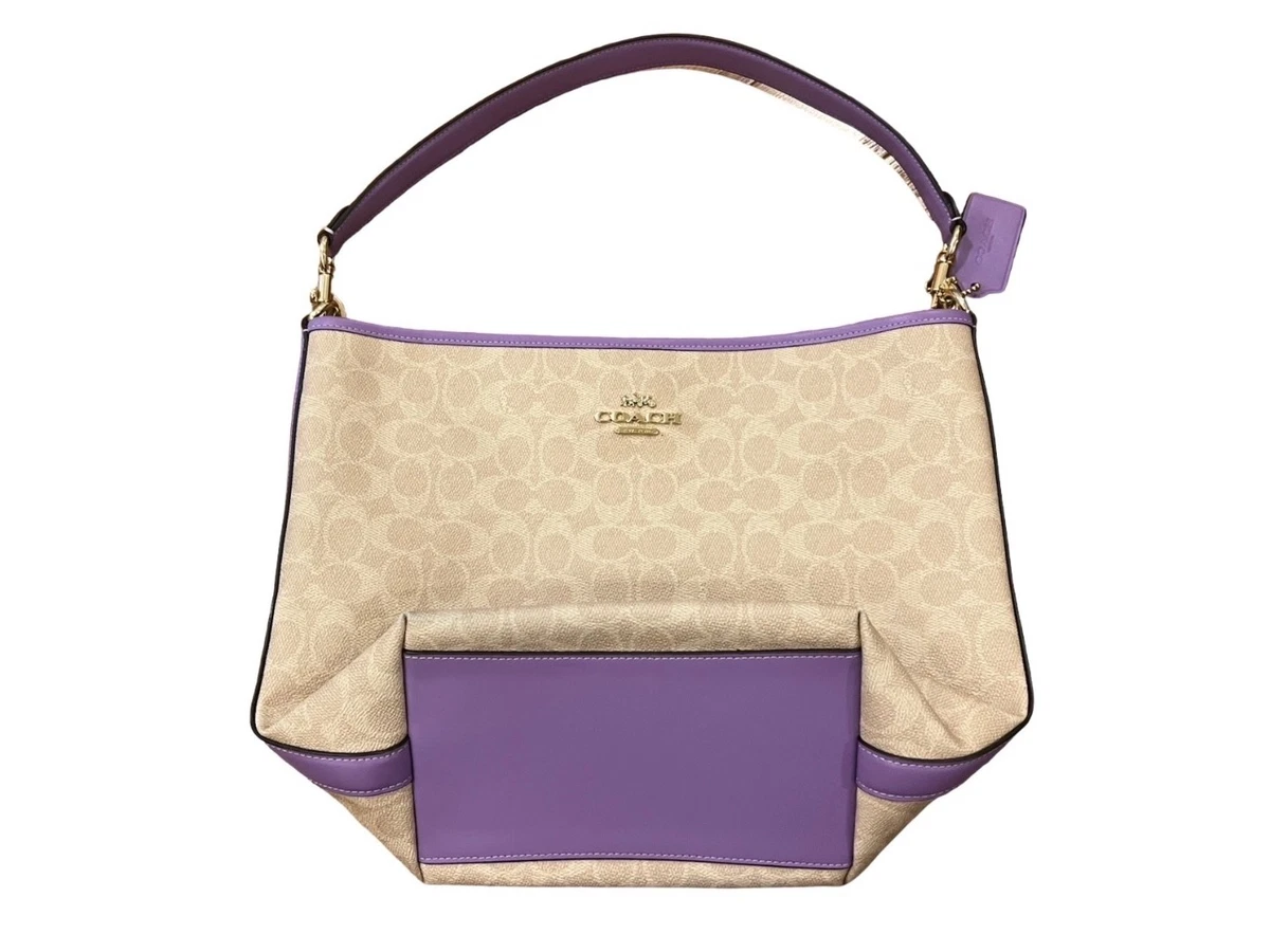 Coach Purple Signature Handbag for sale | eBay