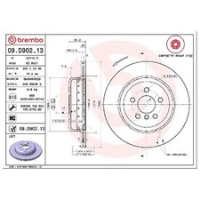 Brembo Scheibenbremse 26112990 hinten links 34216860923 34216882245
