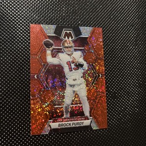 2023 Panini Mosaic - Red Sparkle Prizm #211 Brock Purdy