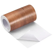 uxcell Wood Grain Tape, 5.91" x16 Ft Wall Paper Border 5.91x16Ft, Red Oak 