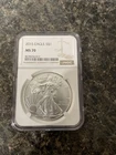 2015 $1 American Silver Eagle NGC MS70 Brown Label