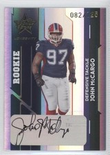 2006 Leaf Rookies & Stars Longevity Rookie Signatures /125 John McCargo Auto 0f3