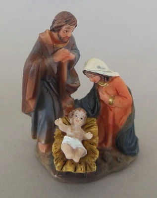 MEL-O-DESIGN Heilige Familie 7 cm hoch Krippenfigur Krippe Klosterarbeit 1 Stück Nr. D