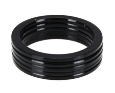 Bicycle BMX or MTB headset spacers for 1 1/8" threadless (SET of 5) 2mm - BLACK