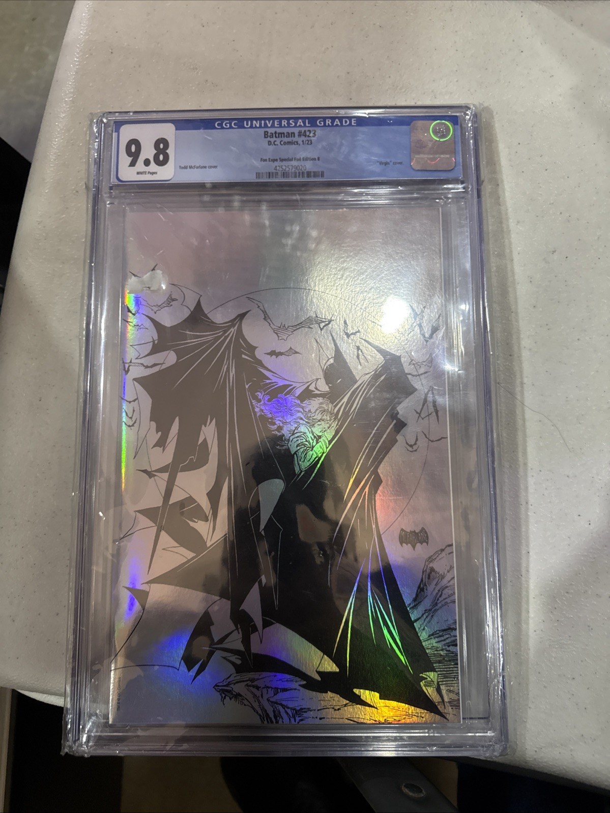 Batman #423 CGC 9.8 Todd McFarlane Fan Expo Special Foil Edition Virgin Cover