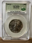 1944-D Walking Liberty Half Dollar CAC MS66 WitterBrick Gem BU Premium PQ