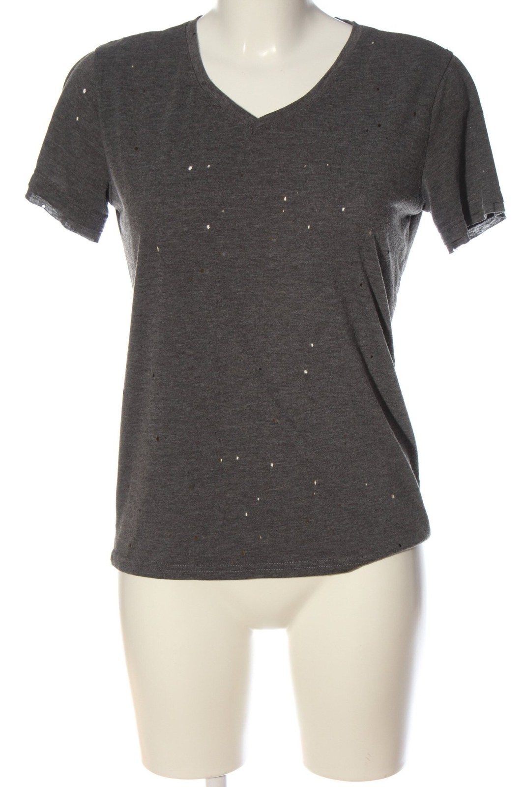 ANGEL Camisa con cuello V Mujeres Camisa Talla EU 38 gris claro look casual