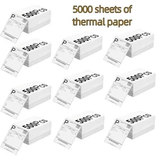 500 For Thermal Label Paper 4x6 Shipping Labels for Thermal Printers White Self