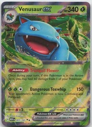 Venusaur ex 003/165 Scarlet & Violet 151