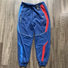 NWT Puma BMW MMS Sweatpants Mens Size Large Blue Red 624146-04