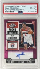 BILAL COULIBALY 2023 Panini Contenders Pink FOTL Premium RC Auto 12/13 PSA 10 